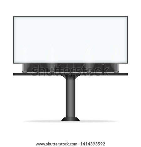 Blank billboard mock up for advertisement