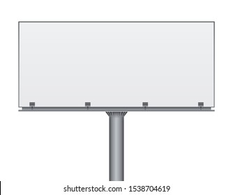 Blank billboard mockup. Vector illustration