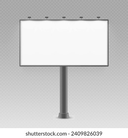 Blank billboard mockup for your advertisement and design. Vector illustration