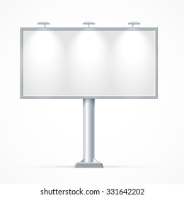 Blank billboard. Mockup for your advertisement and design