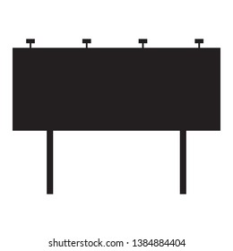 Blank billboard on white background. flat style. Advertising board for your web site design, logo, app, UI. billboard symbol. Blank Advertising sign. 