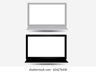 Blank billboard or poster for advertisement isolated on white background. vector illustration.