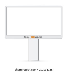 Blank billboard ready for new advertisement 