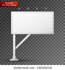 Blank billboard screen, isolated