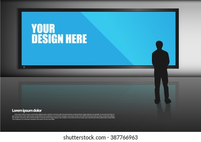 Blank billboard template
