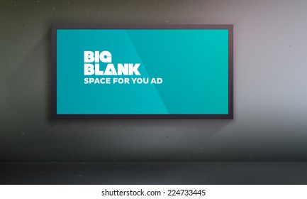 Plantilla de cartelera en blanco| Fácil cambio de contenido en la capa de acuerdo| Fondo del vector EPS10
