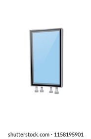 Blank billboard, vector illustration