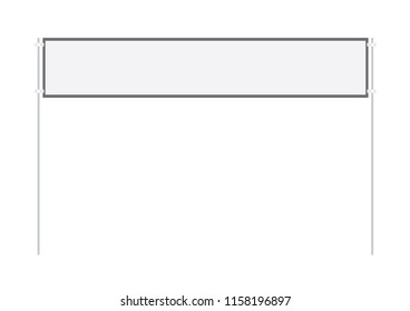 Blank billboard, vector illustration
