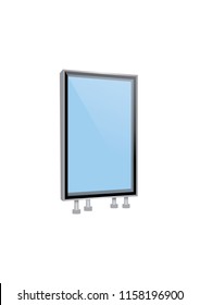 Blank billboard, vector illustration