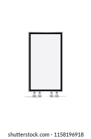 Blank billboard, vector illustration