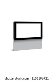 Blank billboard, vector illustration