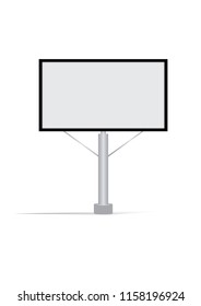 Blank billboard, vector illustration