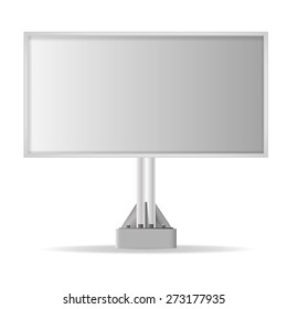 Blank billboard. vector illustration