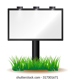 Blank billboard, vector illustration