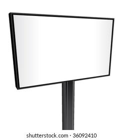 Blank billboard vector and isolated