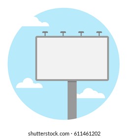 blank billboard.icon logo concept