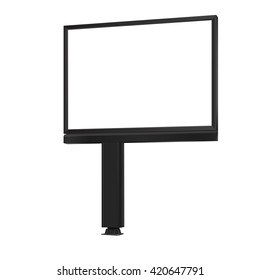 Blank billboards isolated.Vector illustration.