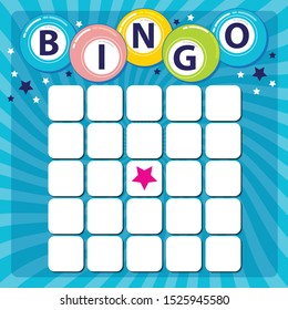blank bingo cards, vector format