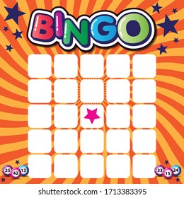 blank bingo cards, vector format set