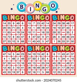 Blank Bingo Cards Vector Format Set Stock Vector (Royalty Free ...