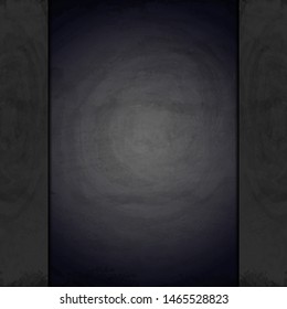 Blank black chalkboard blackboard background. Vector illustration