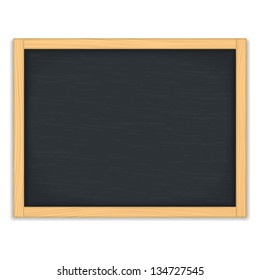 Blank black chalkboard, vector eps10 illustration
