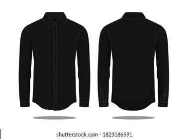 Black Long Sleeve Shirt Vector Art, Icons, and Graphics for Free