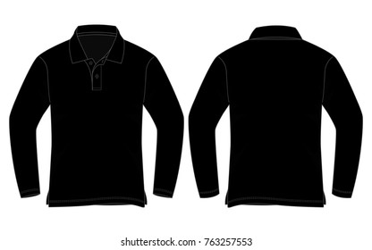 Download Long Sleeve Polo Shirt Mock Up High Res Stock Images Shutterstock