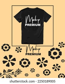 Blank black shirt mock up template, front and back view, isolated on white, plain t-shirt mockup. Tee sweater sweatshirt design presentation for print.