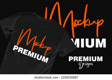 Blank black shirt mock up template, front and back view, isolated on white, plain t-shirt mockup. Tee sweater sweatshirt design presentation for print.