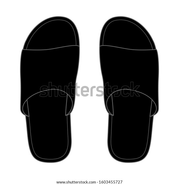 slipper shoes black