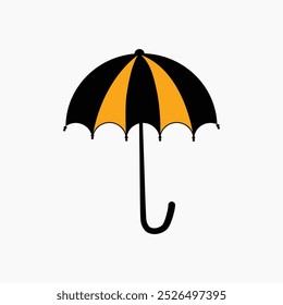 Blank black umbrella with handle, Insurance Line Vector Icon, rainbow umbrella at sunset, Vector icon, Large open umbrella, Rainbow umbrella,
