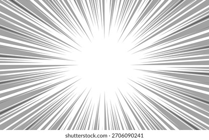 Blank black and white comic abstract background template.