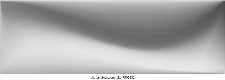 Malla de gradiente ondulada blanca y negra. Ilustración Monocromática De Textura Desdibujada. Fondo de moda gris plateado. Fondo de líneas horizontales naturales de agua. Malla de gradiente ondulado metálico.