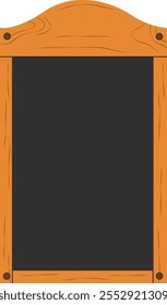 Blank Blackboard Menu Restaurant Illustration Isolated on White Background