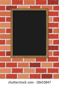 Blank blackboard, ready for your text