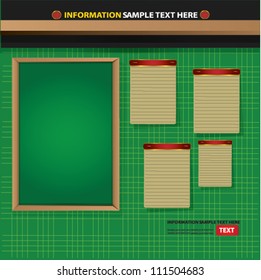 Blank blackboard, for text,Vector