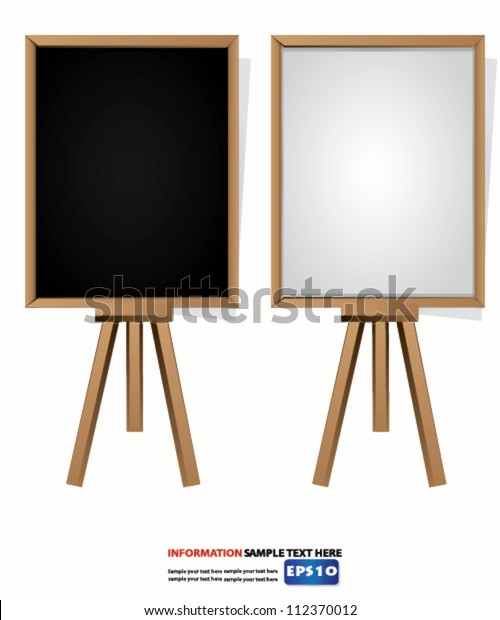 blackboard and whiteboard