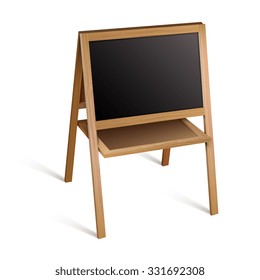 Blank blackboard.Vector illustration