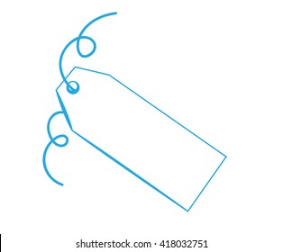Blank Blue Tag