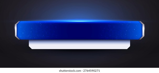 Blank Blue Technology Lower Third Interface