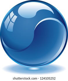 Blank blue web buttons for website or app. Vector eps 10