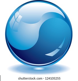 Blank blue web buttons for website or app. Vector eps 10