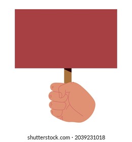 blank board in hand icon