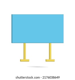 Tablero en blanco para incluir información, anuncios o medios de promoción de productos