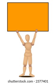 Blank Board Mannequin - Vector