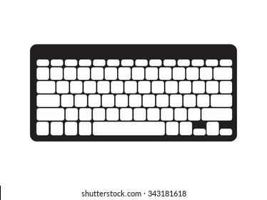 Blank Body Keyboard - Isolated Keyboard