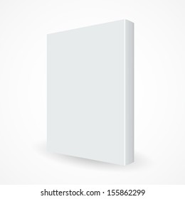 Blank book cover on white background - Vector illustration