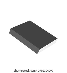 vector de portada de libro en blanco