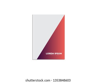 Blank Book Cover Templete/ Editable Vectore. High Quality Vector Image